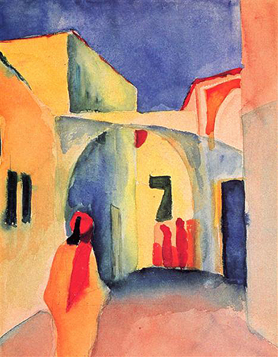 A Glance down an Alley August Macke